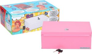 Qualitytimer Roze. Opbergdoos voor mobiele telefoon (met oplaadstation voor max 5 apparaten)