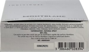 Mont Blanc Individuel for men - 75 ml - Eau de toilette - Afbeelding 3