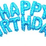 Ballonnen set Happy Birthday Blauw