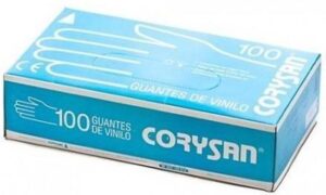 Guantes De Vinilo Talla Mediana 100 Unidades Corysan
