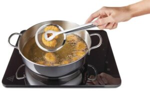 Metaltex - Tang voor frituur - RVS - 28cm - brede greep - Afbeelding 3