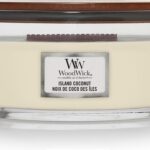 WoodWick Heartwick Flame Ellipse Geurkaars - Island Coconut