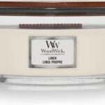 WoodWick Heartwick Flame Ellipse Geurkaars - Linen