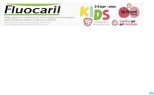 Fluocaril Kids Bi-fluoride Milk Teeth Strawberry Flavour 3-6 Years 50ml - Afbeelding 2