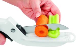 Metaltex Groenteschaar Met Maataanduiding 26 Cm Rvs Wit - Afbeelding 2