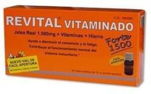 Pharma Otc Revital Vitaminado Forte Jalea Real Vitaminas Hierro 20 Viales