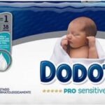 Dodot Pro Sensitive Size 1 2-5kg 38u