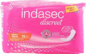 Maxi Maandverband zonder vleugels Indasec Discreet (15 uds)