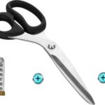 Maxenza Deluxe Textielschaar van 25cm in combinatie met een Meetlint van 150cm - Kleermakersschaar - Stoffenschaar