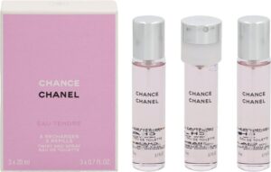 Chanel Chance Eau Tendre EDT 3 x 20 ml napln do kapesniho spreje W - Afbeelding 4