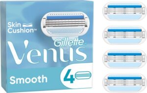 Gillette Venus Smooth - Mesjes Met Beschermende Kussentjes - 4 Navulmesjes
