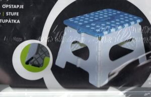 Opvouwbaar Opstapkrukje - Inklapbaar - 150 kg Draaggewicht - 31x22 cm