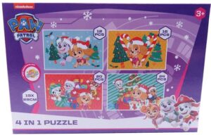 Set van 2 dozen kinderpuzzels - Paw Patrol - Puzzel - 4 in 1 puzzle - 12+16+20+24 stukjes - Afbeelding 2