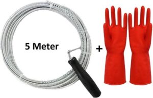 Maxenza Ontstoppingsveer - Rioolontstopping - Afvoerontstopper - Gootsteenontstopper - Handschoenen - 5 Meter - Afbeelding 10