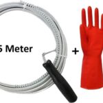 Maxenza Ontstoppingsveer - Rioolontstopping - Afvoerontstopper - Gootsteenontstopper - Handschoenen - 5 Meter