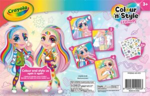 Crayola Colour & Style Rainbow Twins - 2 deluxe poppen - Versier en kleed aan! - Afbeelding 2