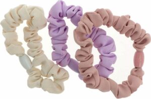 Haarelastiekjes Inca Beige Roze Lila (3 Onderdelen) - Afbeelding 2