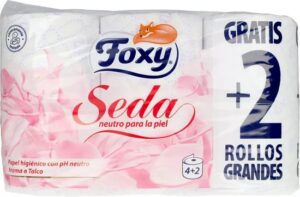 Foxy Silk Toilet Paper 3 Layers 4 + 2 Rolls - Afbeelding 3