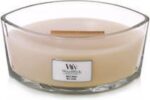 WoodWick Heartwick Flame Ellipse Geurkaars - White Honey - Afbeelding 2