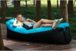 Premium Air Lounger Luchtzak - Ligzak - Opblaasbare Zitzak - Lucht Zitzak - Air Lounger - XXL - Lichtblauw