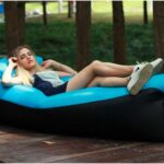 Premium Air Lounger Luchtzak - Ligzak - Opblaasbare Zitzak - Lucht Zitzak - Air Lounger - XXL - Lichtblauw