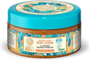 Oblepikha Sugar Body Scrub regenererende en gladmakende bodyscrub 300ml
