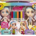 Crayola Colour & Style Rainbow Twins - 2 deluxe poppen - Versier en kleed aan!