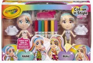 Crayola Colour & Style Rainbow Twins - 2 deluxe poppen - Versier en kleed aan!