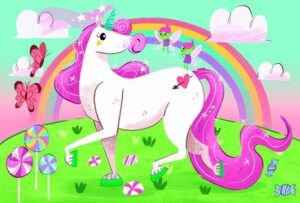 Clementoni Legpuzzel - Supercolor Puzzel Collectie - Unicorn - 104 stukjes, puzzel kinderen - Afbeelding 3