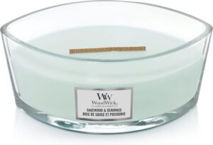 WoodWick Geurkaars Ellipse Sagewood & Seagrass - Afbeelding 2