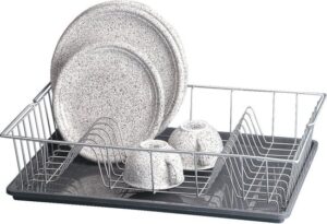 Metaltex Colonia - Afdruiprek 48x30 cm met lekblad - Sterke Polytherm coating - 5 jaar garantie