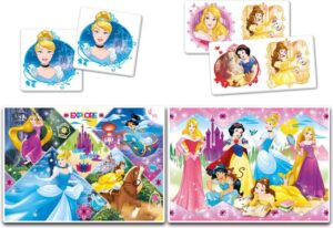 Clementoni - Super kit puzzel en spellen 4in1 - Disney Princess, puzzels kinderen - Afbeelding 2