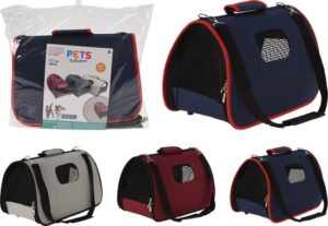 Pets Collection - Dierendraagtas - 43 x 25 x 25 cm - Dieren reistas - kleur: assorti - Afbeelding 3