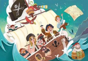 Clementoni Supercolor Puzzel - The Pirates - 104 Stukjes - Afbeelding 2