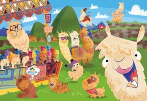 Clementoni Legpuzzel - Supercolor Puzzel Collectie - No probllama - 104 stukjes, puzzels kinderen - Afbeelding 2