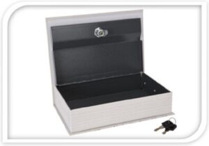 Villa Volance Boekkluis - Boekkluis met Slotje - Boekkluis Bloemen -24x16x5,5cm - Metaal - Afbeelding 2