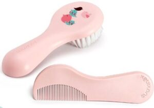 Set of combs/brushes Suavinex Hygge Baby Cepillo Rosa Pink 2 Units (2 Pieces) - Afbeelding 3