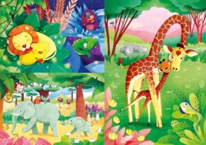 Clementoni Legpuzzel Jungle Friends 48 Stukjes 3 Stuks - Afbeelding 2