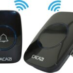 Cacazi Draadloos Digitaal Deurbel Set- Zwart - 30 Meter