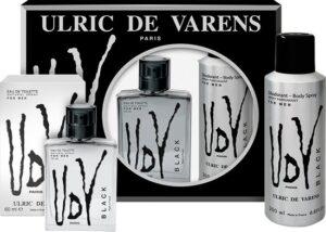 Ulric De Varens UDV Black For Men Eau De Toilette Spray 100ml Set 2 Pieces