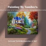 Deal Diamond Painting Schilderen Op Nummer Voor Volwassenen Inclusief Lijst, Canvas, Schilderskwasten & Verf – 40 x 50 cm - Landhuis
