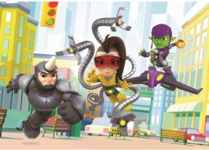 Clementoni - Marvel Spidey en Zijn Geweldige Vrienden - Set van 2 puzzels - 2x20 Stukjes - Afbeelding 3