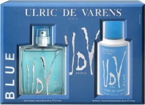 Ulric De Varens Blue Eau De Toilette Spray 100ml Set 2 Pieces - Afbeelding 4