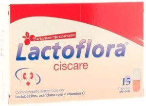 Lactoflora Ciscare Con Ara!ndano Rojo Americano 15 Ca!psulas