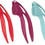 Metaltex By Tomado RVS Knoflookpers - Assorti 3 Kleuren Rood, Paars of Blauw