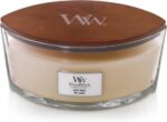 WoodWick Heartwick Flame Ellipse Geurkaars - White Honey - Afbeelding 3