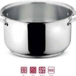 Lagostina Opera 18/10 INOX Duurzaam Kookpan - Alle Warmtebronnen Inclusief Inductie - Zonder Deksel - 22 cm