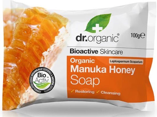 550x410-76 Dr.organic Organic Manuka Honey Soap 100gr - Afbeelding 1