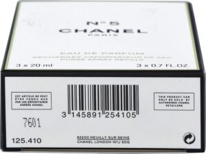 Chanel No 5 3x20ml Eau de Parfum - Afbeelding 2