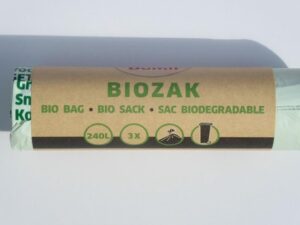 Biozakken 240 liter groen 115x140 cm composteerbaar - 1 Rol van 3 stuks - Afbeelding 4